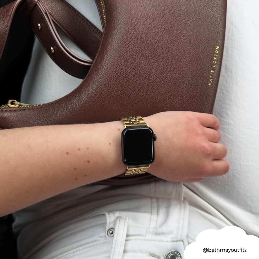 Stainless Steel Apple Watch Strap - Gold