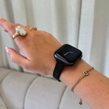 SLIM Fine Line Apple Watch Strap - Black