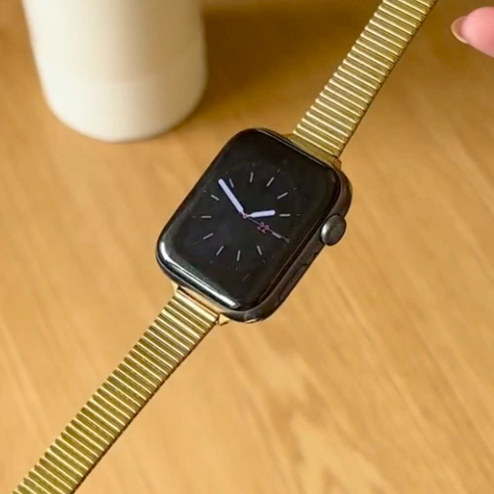 SLIM Fine Line Apple Watch Strap - Gold