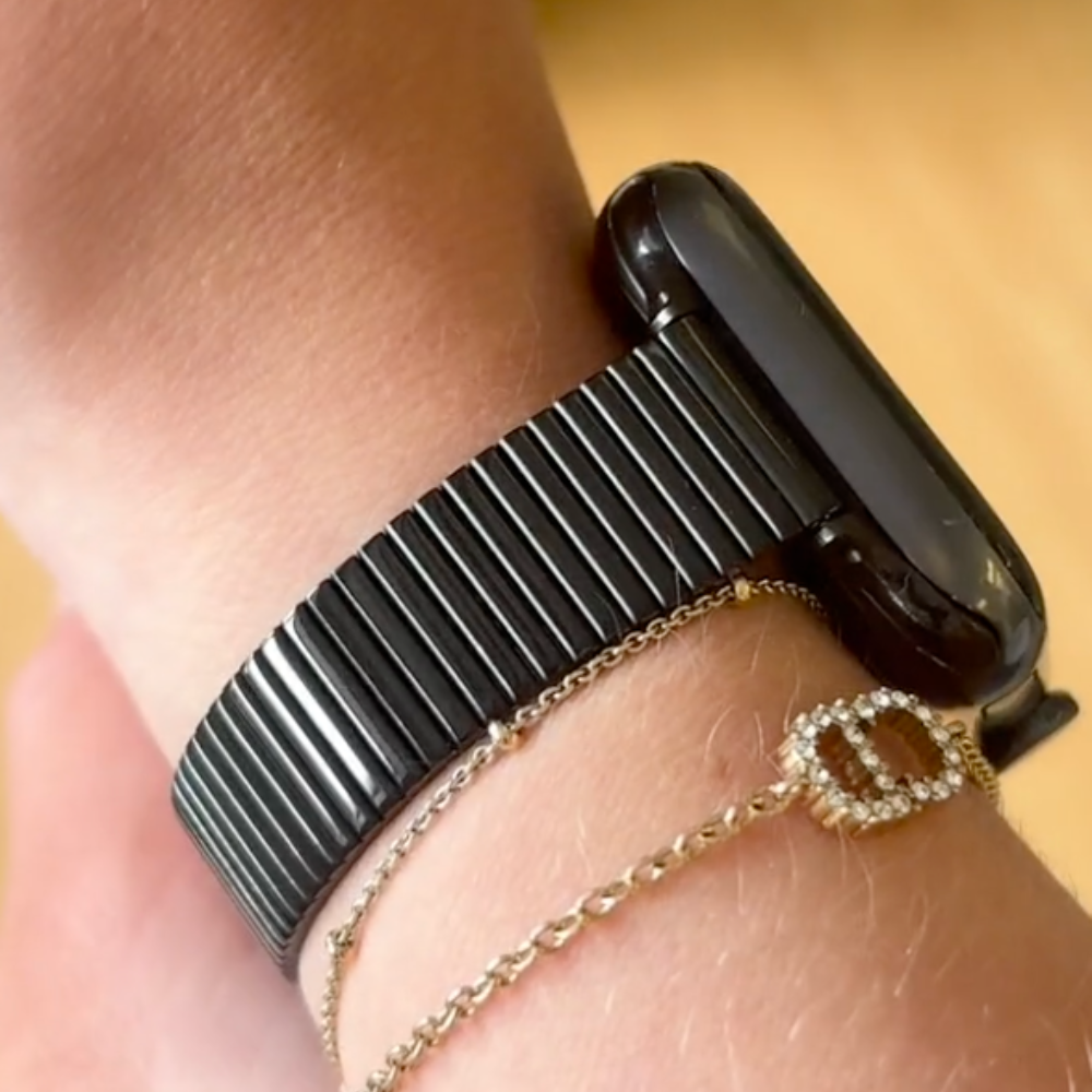 SLIM Fine Line Apple Watch Strap - Black