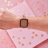 Rose Gold Flower Bracelet Apple Watch Strap