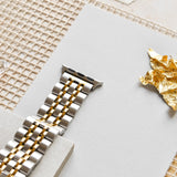Stainless Steel Apple Watch Strap - Silver & Gold