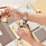 Stainless Steel Apple Watch Strap - Silver & Gold