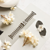 Stainless Steel Apple Watch Strap - Black & Silver