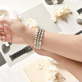 Stainless Steel Apple Watch Strap - Black & Silver