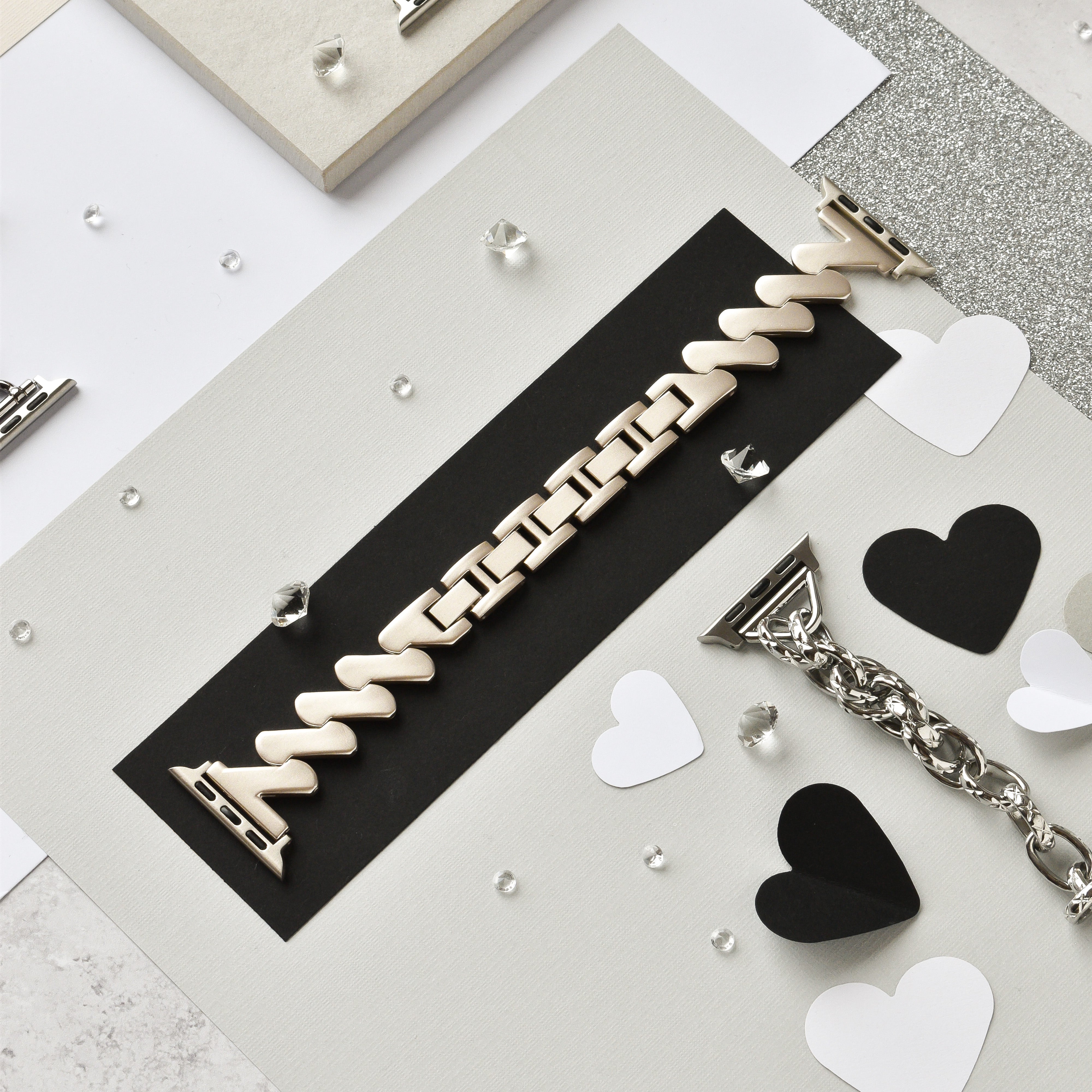 Get Wavy Apple Watch Strap - Starlight