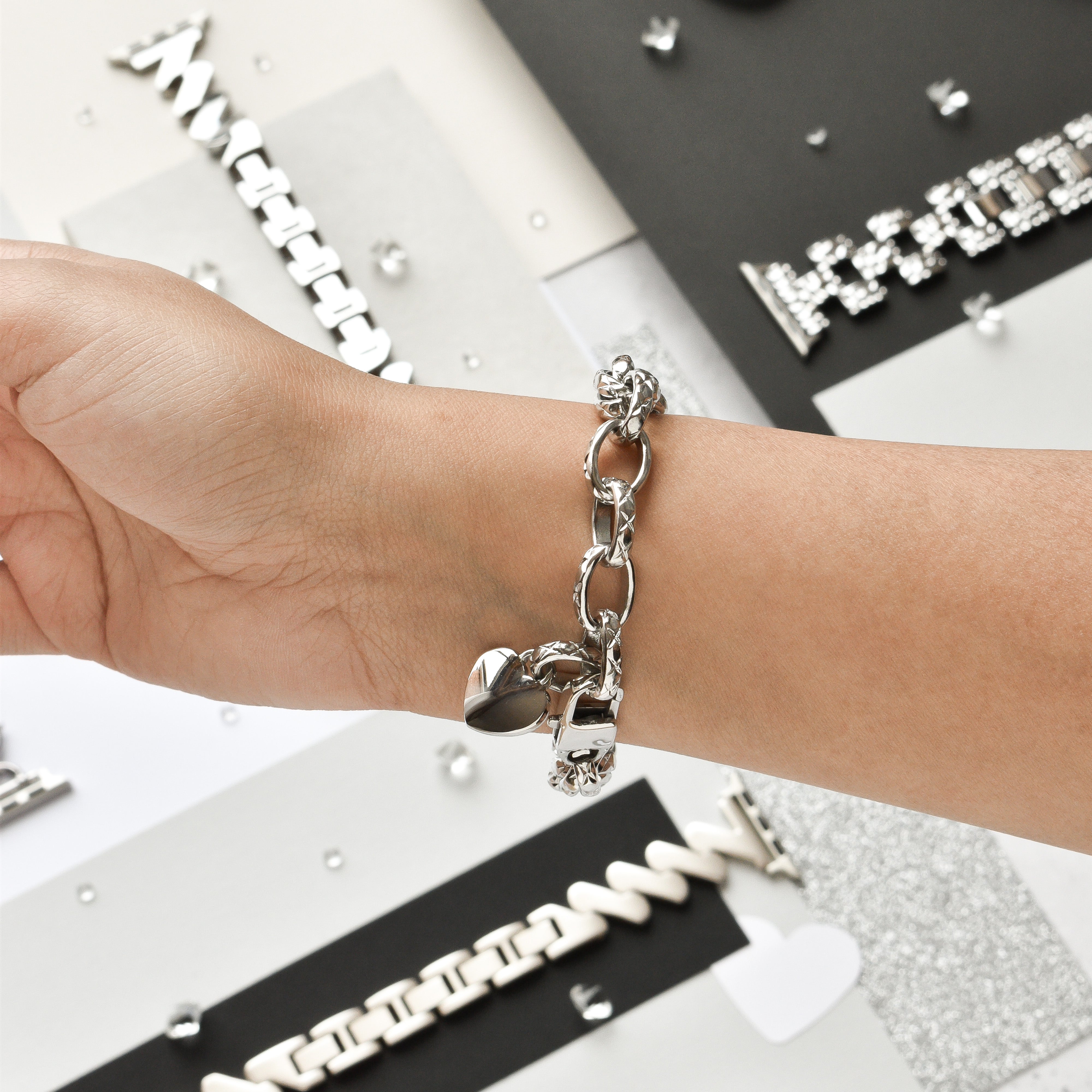 Chain Bracelet Apple Watch Strap - Silver