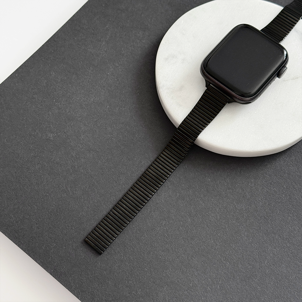 SLIM Fine Line Apple Watch Strap - Black