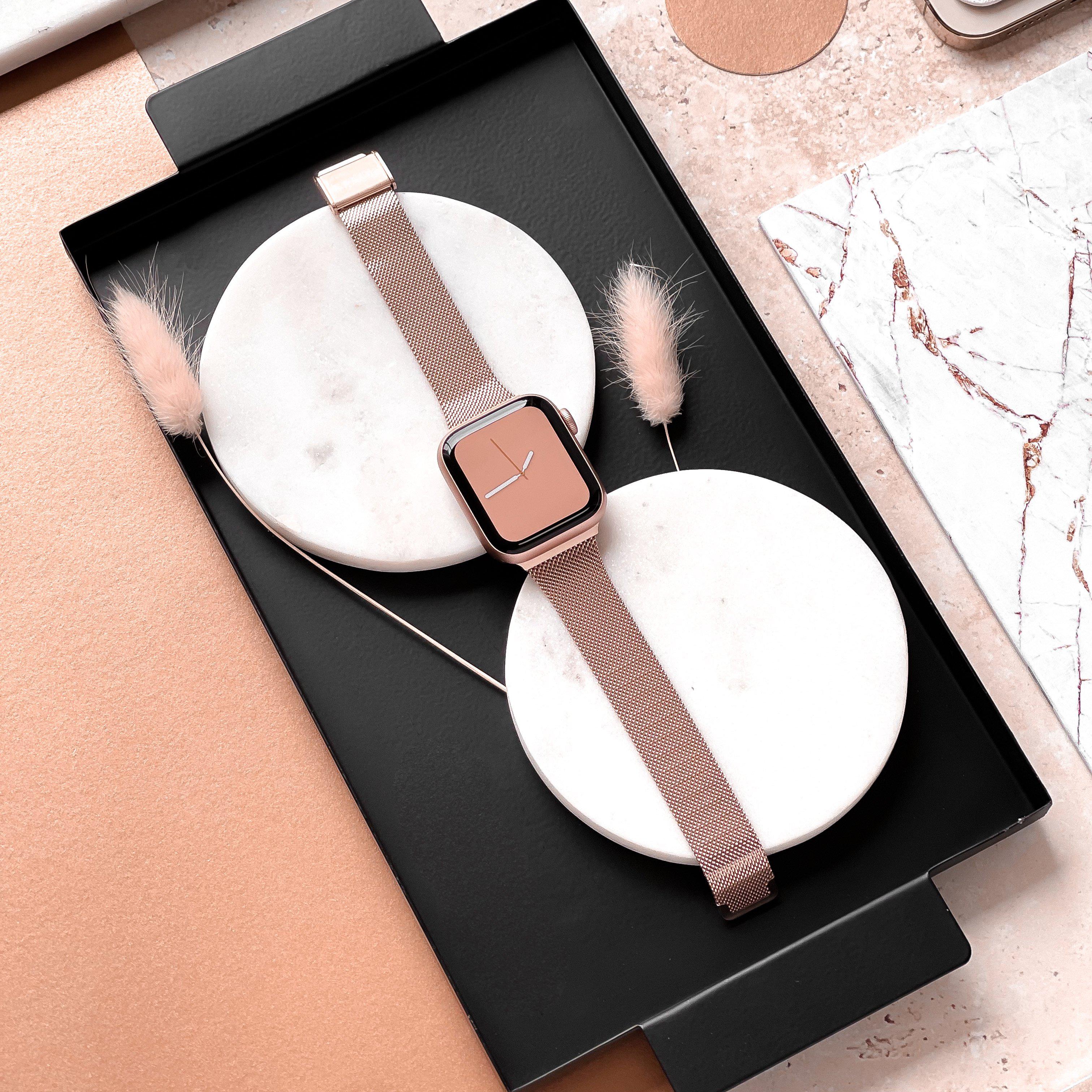 Milanese Apple Watch Strap - Rose Gold