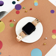 Ibiza Coloured Stone Apple Watch Strap - Rose Gold