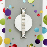 Ibiza Coloured Stone Apple Watch Strap - Starlight