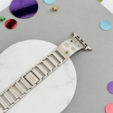 Ibiza Coloured Stone Apple Watch Strap - Starlight