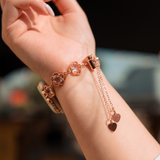 Rose Gold Flower Bracelet Apple Watch Strap